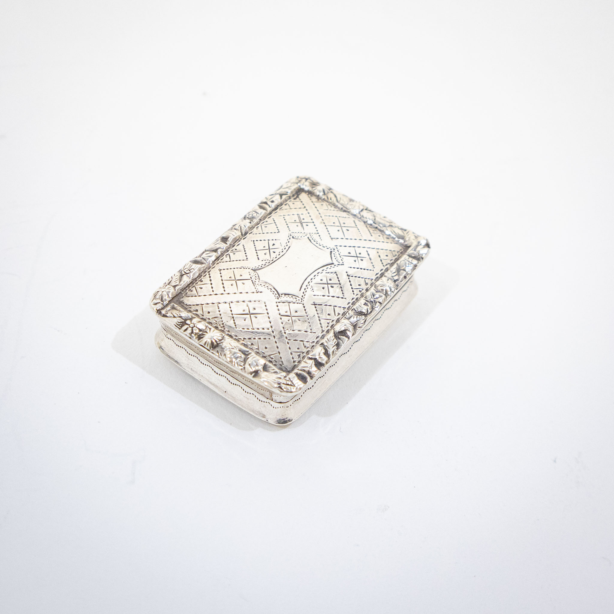 Victorian Silver Vinaigrette by Nathaniel Mills