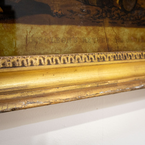 Reverse Glass Painting of Napolean’s Return from Elba, after Steuben