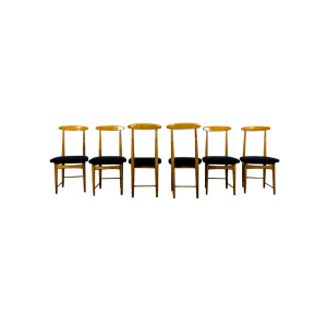 Set Of 6 Dining Chairs By Bernard Malendowicz, Poland, 1960's