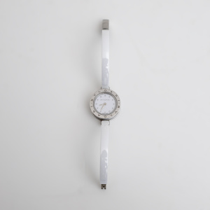 White Dial B-Zero1 Ceramic Quartz Wristwatch By Bvlgari