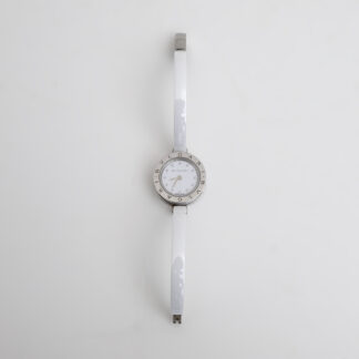White Dial B-Zero1 Ceramic Quartz Wristwatch By Bvlgari