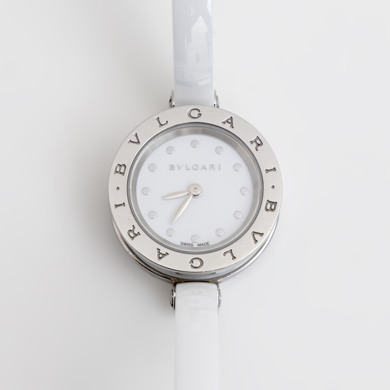 White Dial B-Zero1 Ceramic Quartz Wristwatch By Bvlgari - Image 2