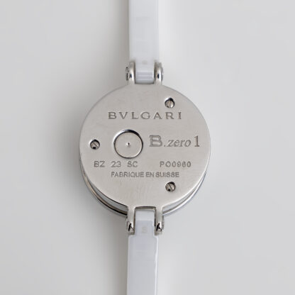 White Dial B-Zero1 Ceramic Quartz Wristwatch By Bvlgari - Image 4