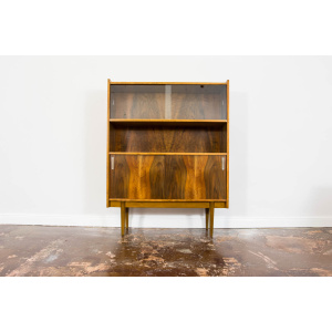 Walnut Display Cabinet, Bytomskie Fabryki Mebli, Poland, 1960's
