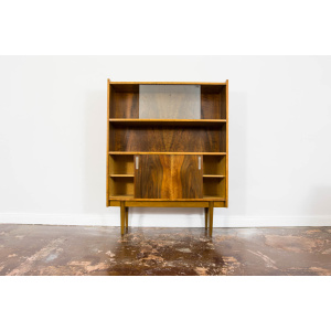 Walnut Display Cabinet, Bytomskie Fabryki Mebli, Poland, 1960's