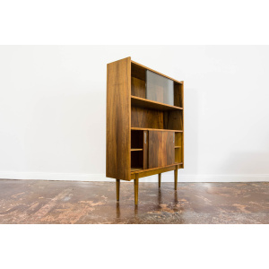 Walnut Display Cabinet, Bytomskie Fabryki Mebli, Poland, 1960's