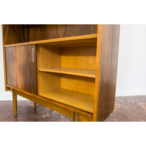 Walnut Display Cabinet, Bytomskie Fabryki Mebli, Poland, 1960's