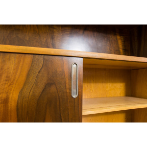 Walnut Display Cabinet, Bytomskie Fabryki Mebli, Poland, 1960's