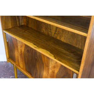 Walnut Display Cabinet, Bytomskie Fabryki Mebli, Poland, 1960's