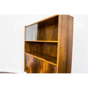 Walnut Display Cabinet, Bytomskie Fabryki Mebli, Poland, 1960's