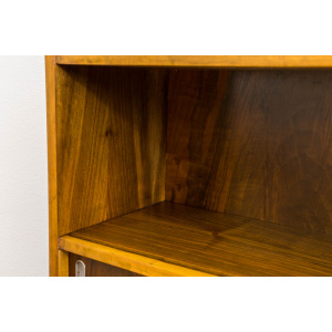 Walnut Display Cabinet, Bytomskie Fabryki Mebli, Poland, 1960's