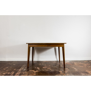 Restored Walnut Mid-Century Dining Table, Poland, 1960's
