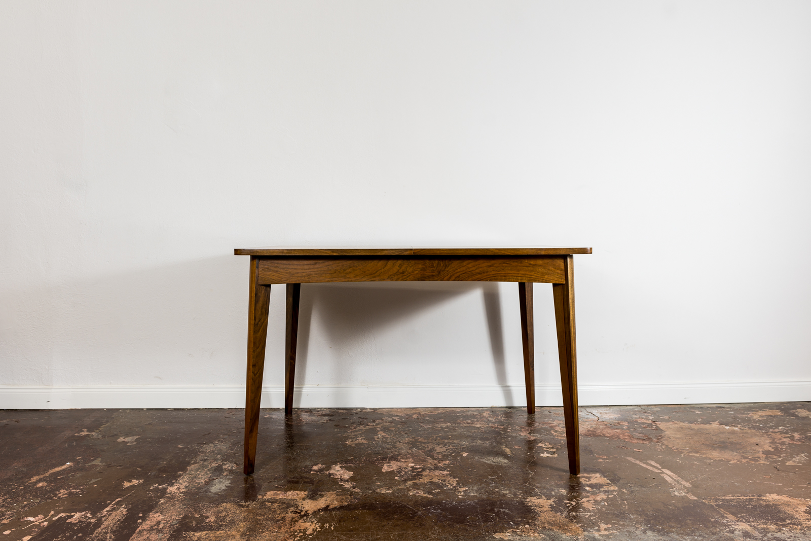 Restored Walnut Mid-Century Dining Table, Poland, 1960's