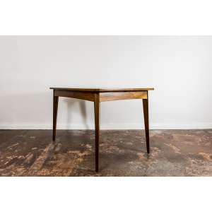 Restored Walnut Mid-Century Dining Table, Poland, 1960's
