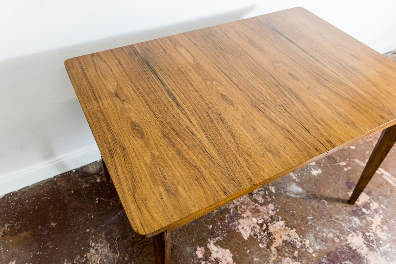 Restored Walnut Mid-Century Dining Table, Poland, 1960's