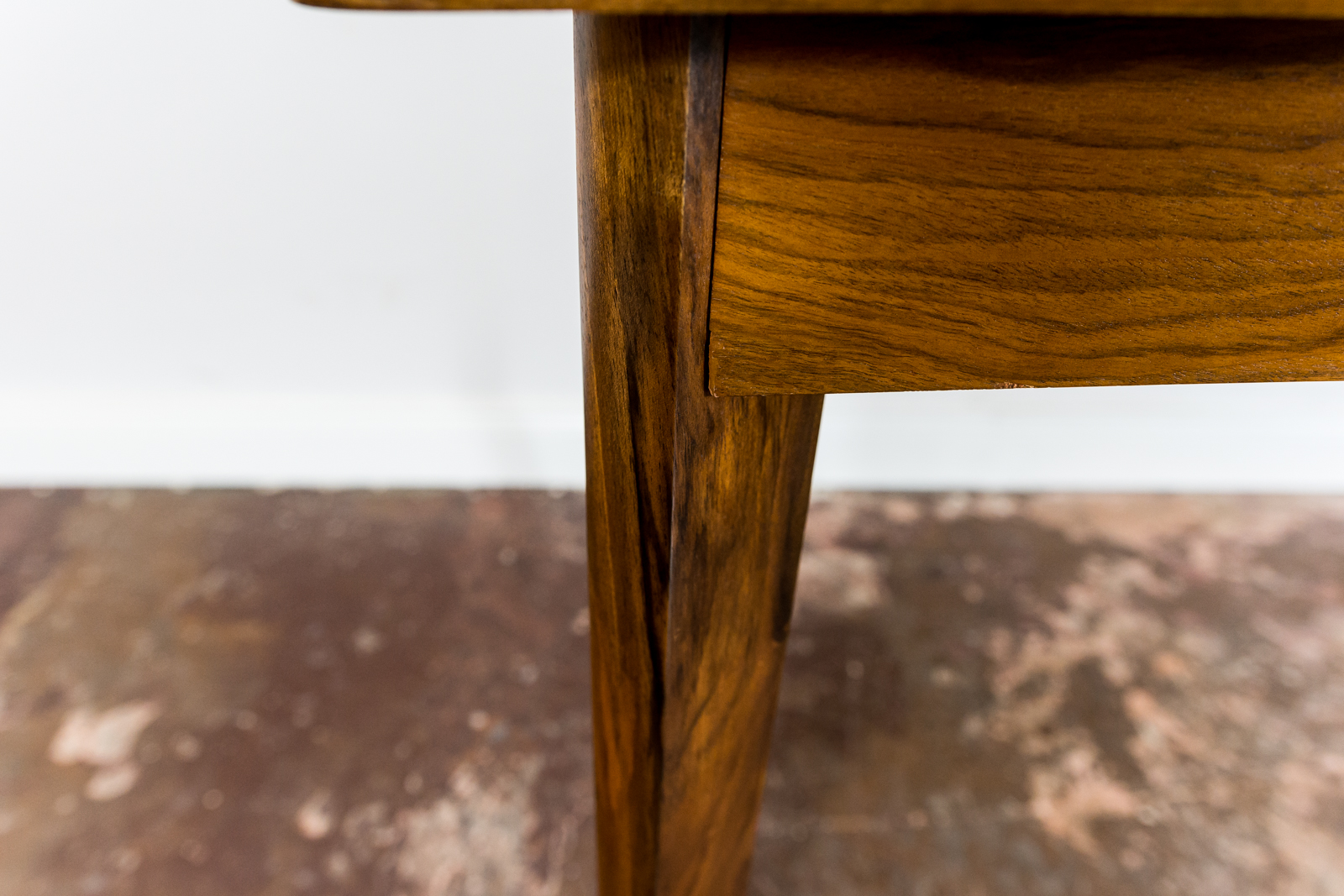 Restored Walnut Mid-Century Dining Table, Poland, 1960's