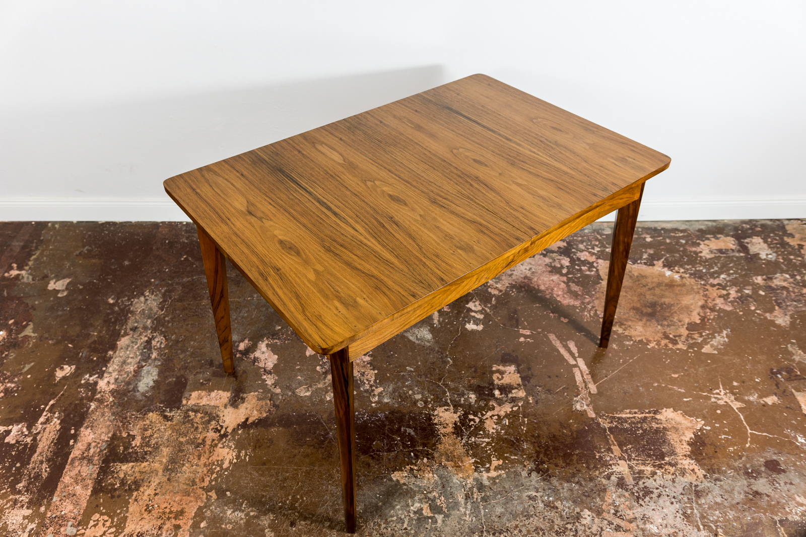 Restored Walnut Mid-Century Dining Table, Poland, 1960's