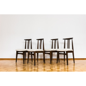 Set of 4, Dining Chairs designed by M. Zieliński, Poland, 1960s