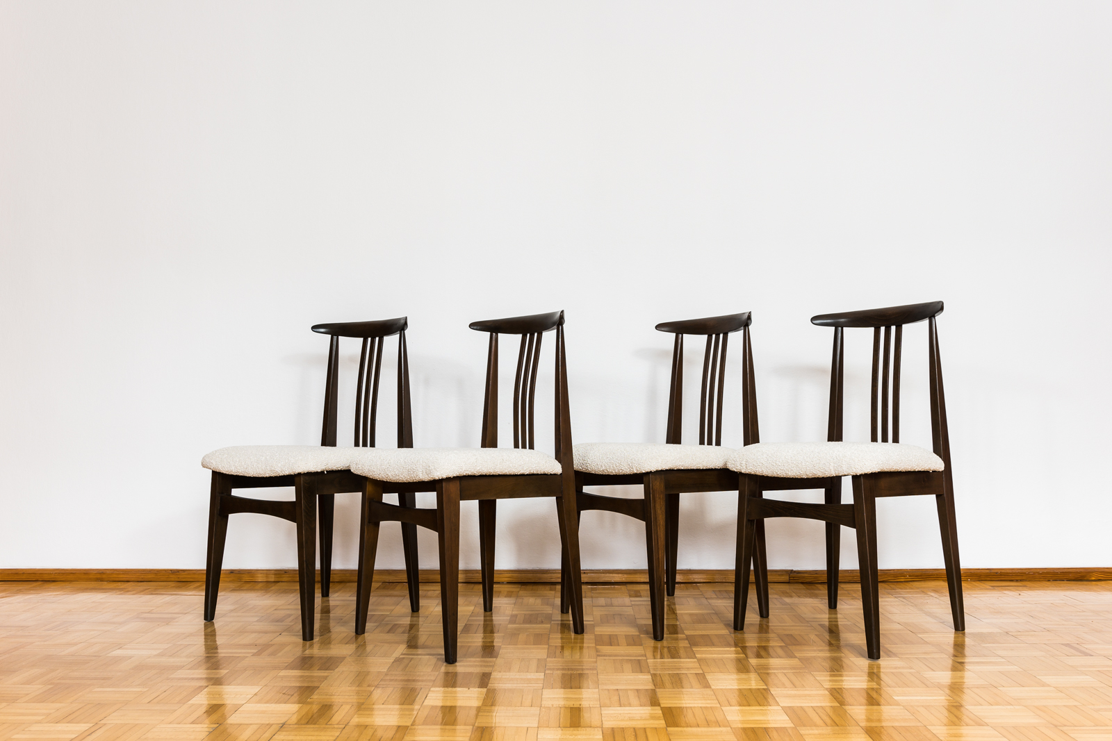 Set of 4, Dining Chairs designed by M. Zieliński, Poland, 1960s