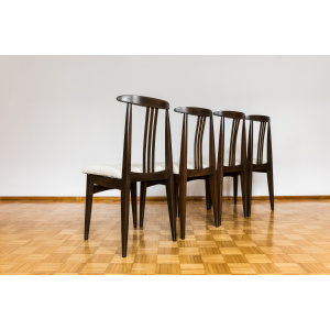 Set of 4, Dining Chairs designed by M. Zieliński, Poland, 1960s