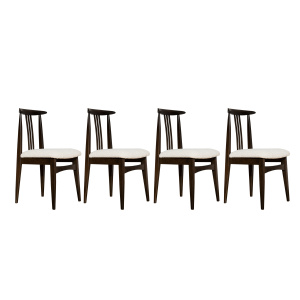 Set of 4, Dining Chairs designed by M. Zieliński, Poland, 1960s