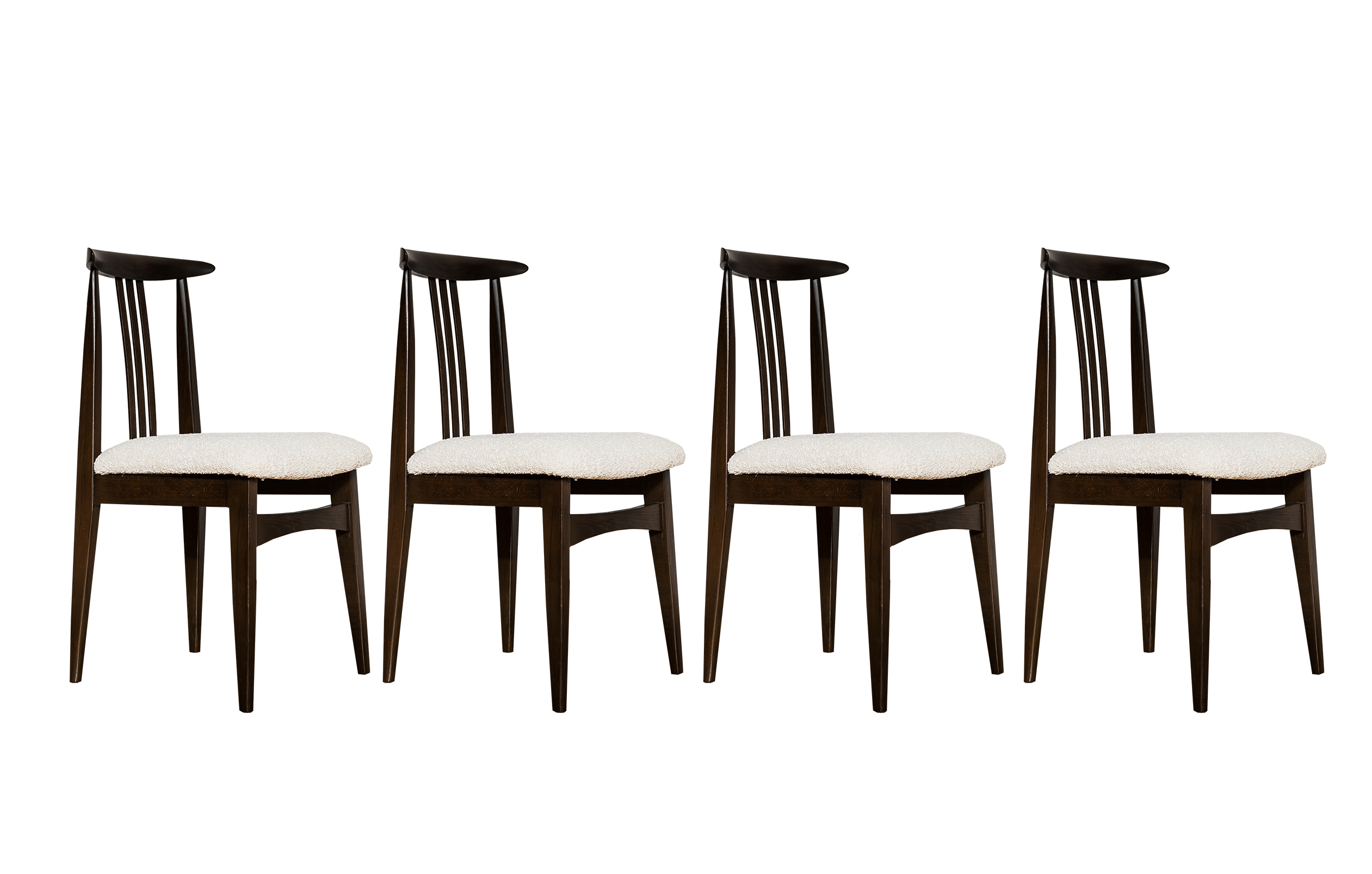 Set of 4, Dining Chairs designed by M. Zieliński, Poland, 1960s