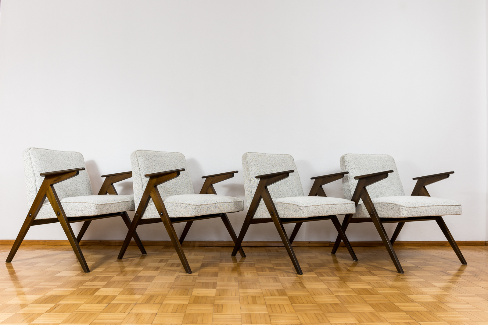 Mid Century Armchairs "Bunny" Type 300-177, 1970's, Set Of 4