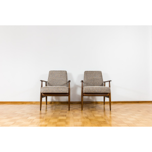 Pair Of Mid Century Armchairs By H. Lis, 1960's