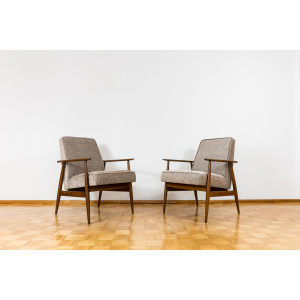 Pair Of Mid Century Armchairs By H. Lis, 1960's