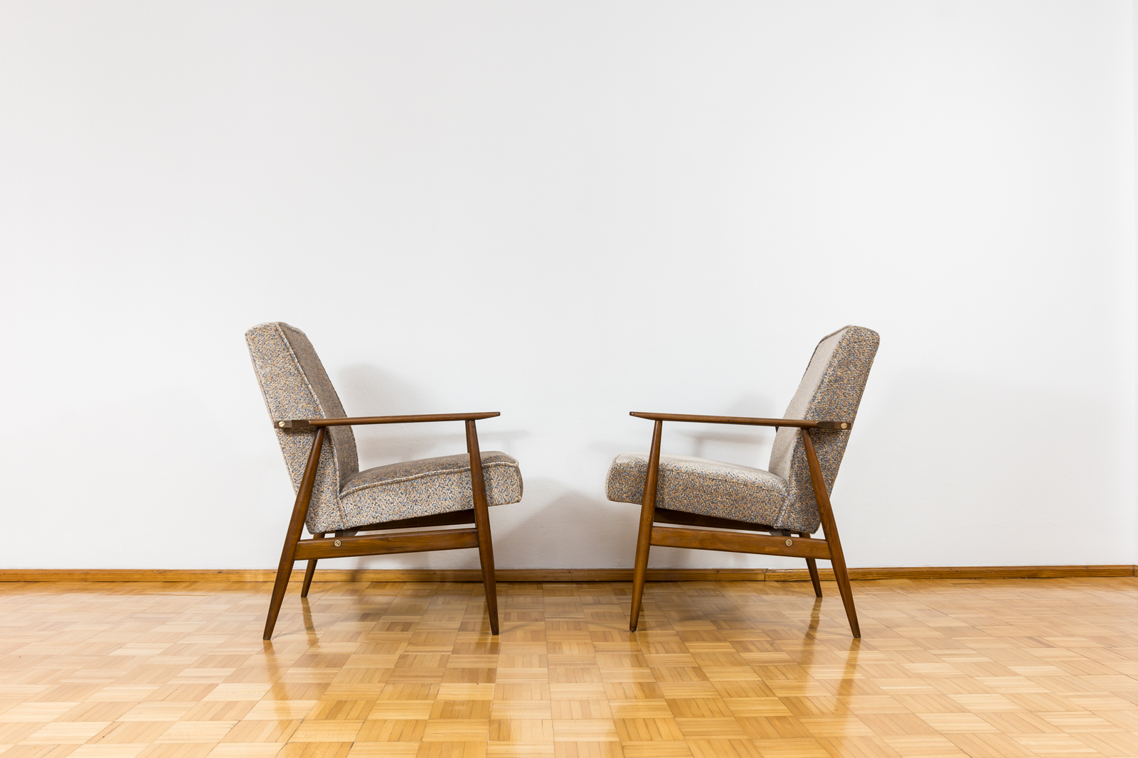 Pair Of Mid Century Armchairs By H. Lis, 1960's