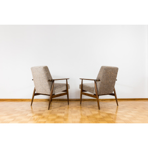 Pair Of Mid Century Armchairs By H. Lis, 1960's