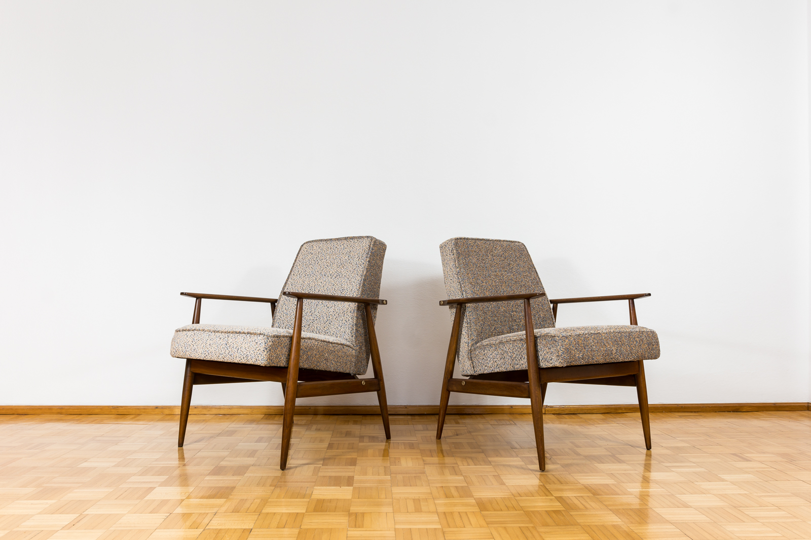 Pair Of Mid Century Armchairs By H. Lis, 1960's