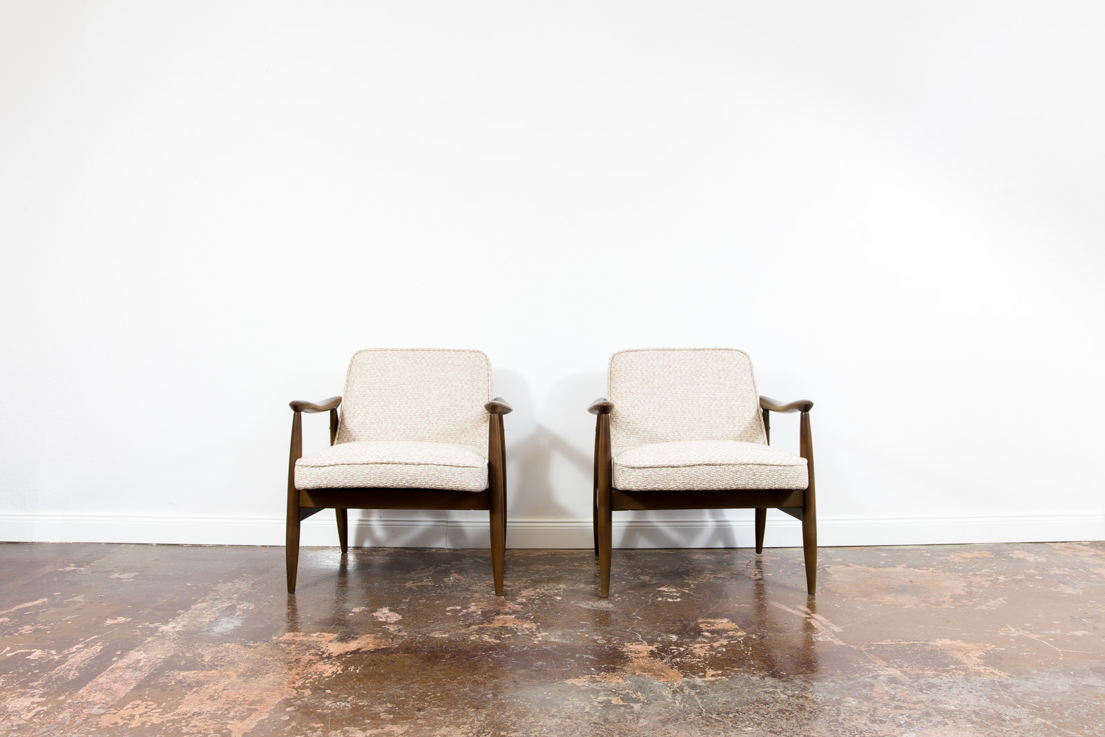 Pair of "Gfm 87" Armchairs By Juliusz Kędziorek for GFM, Poland, 1960s