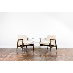 Pair of "Gfm 87" Armchairs By Juliusz Kędziorek for GFM, Poland, 1960s