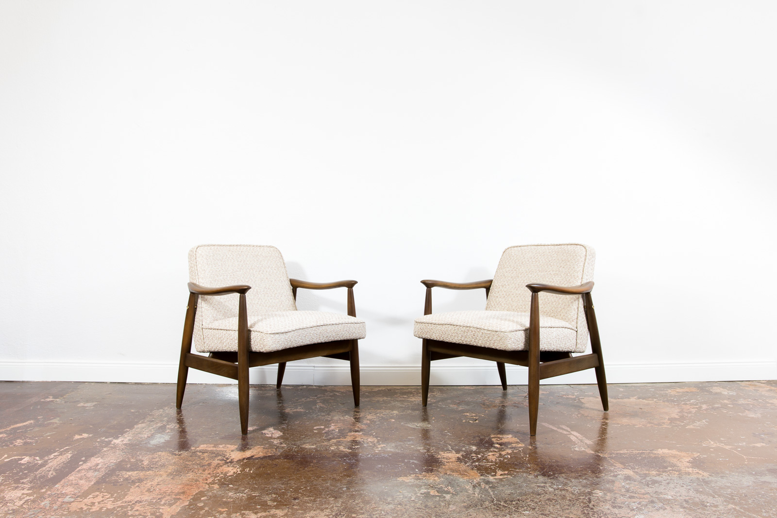 Pair of "Gfm 87" Armchairs By Juliusz Kędziorek for GFM, Poland, 1960s