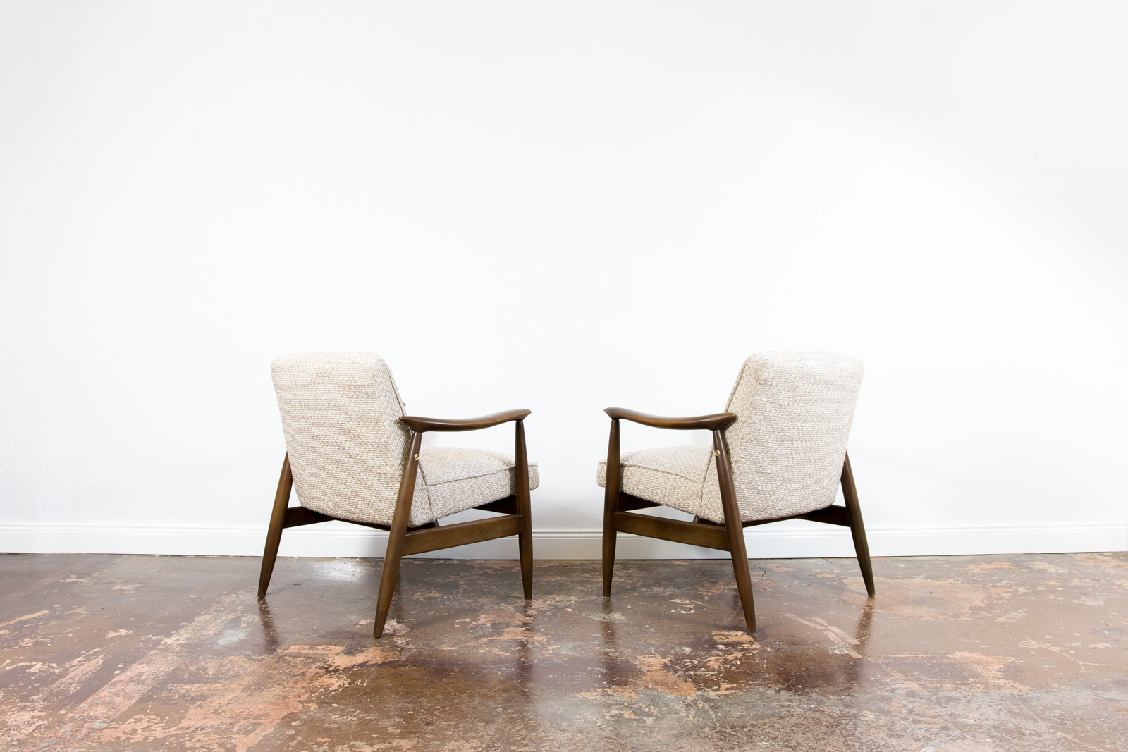 Pair of "Gfm 87" Armchairs By Juliusz Kędziorek for GFM, Poland, 1960s