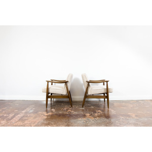 Pair of "Gfm 87" Armchairs By Juliusz Kędziorek for GFM, Poland, 1960s