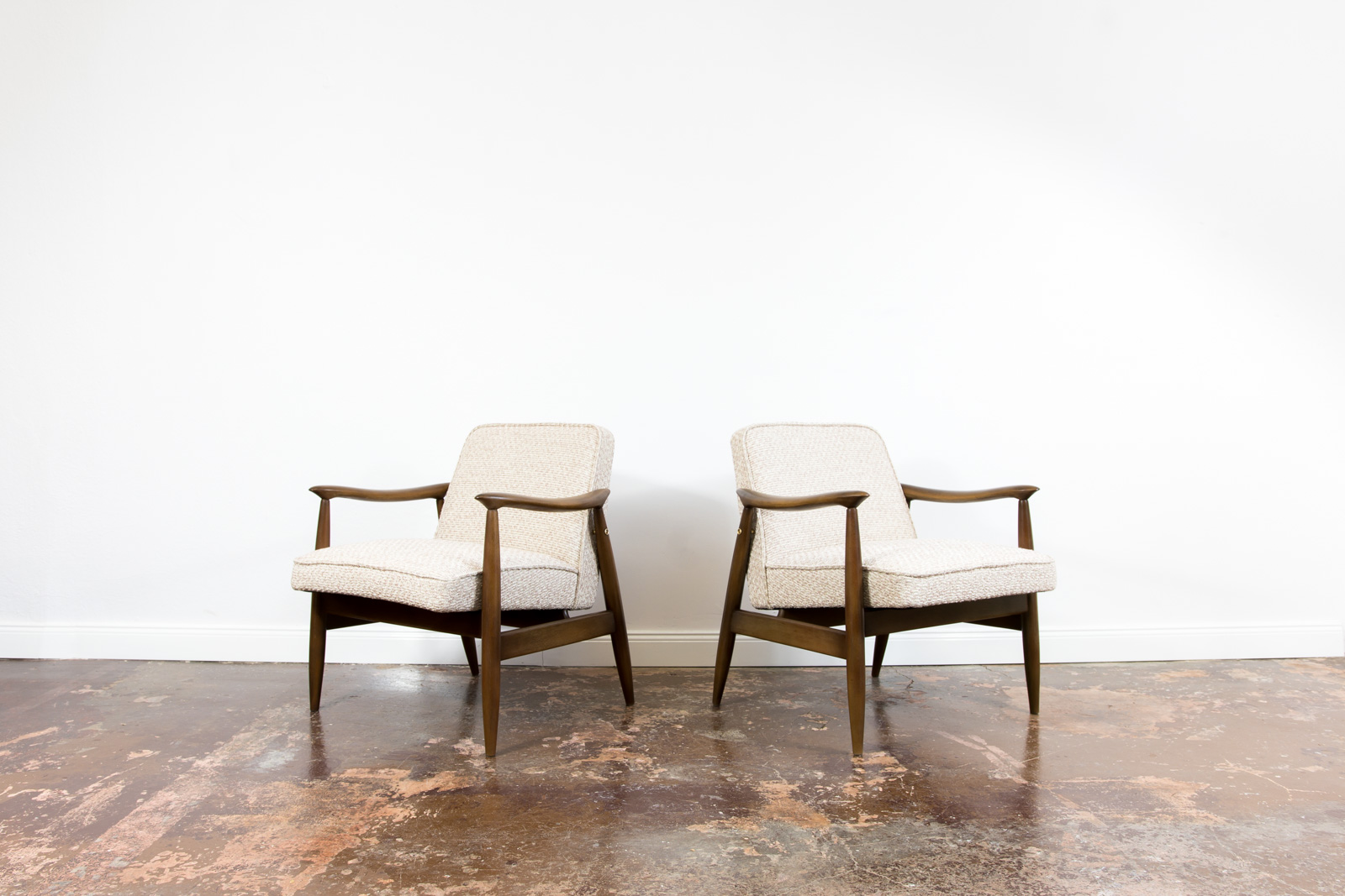 Pair of "Gfm 87" Armchairs By Juliusz Kędziorek for GFM, Poland, 1960s