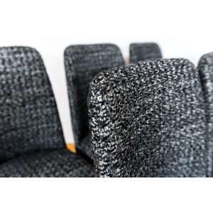Mid-Century Black Chairs, Poland, 1960s, Set Of 6