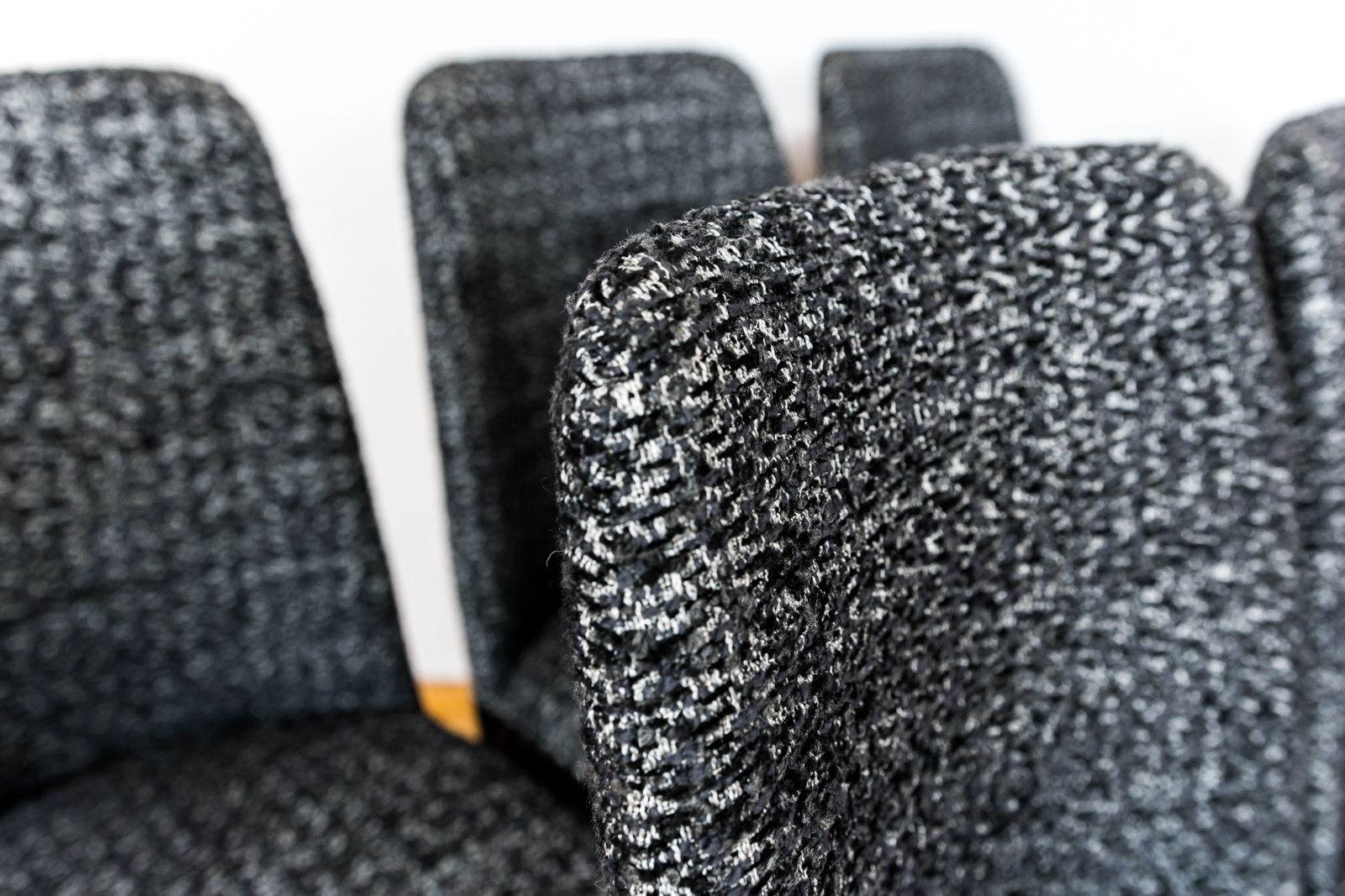 Mid-Century Black Chairs, Poland, 1960s, Set Of 6