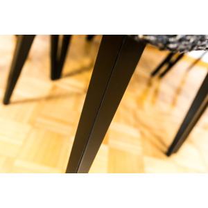 Mid-Century Black Chairs, Poland, 1960s, Set Of 6