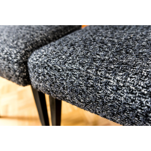 Mid-Century Black Chairs, Poland, 1960s, Set Of 6