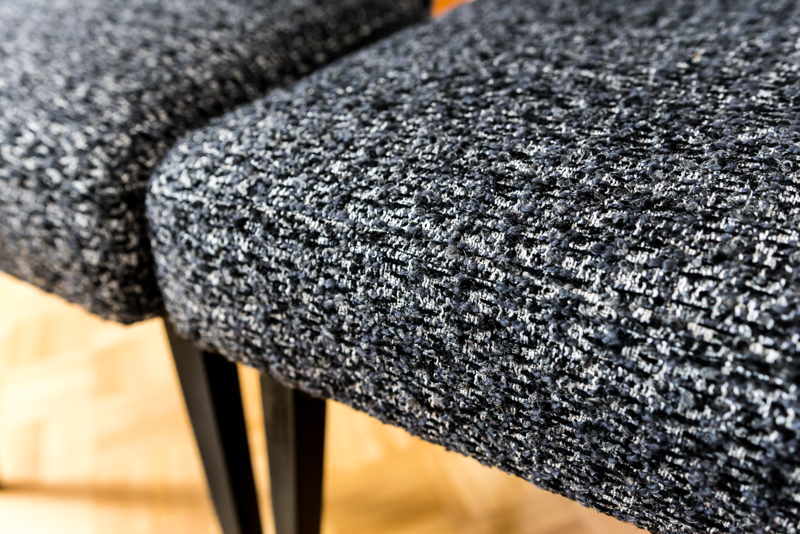 Mid-Century Black Chairs, Poland, 1960s, Set Of 6