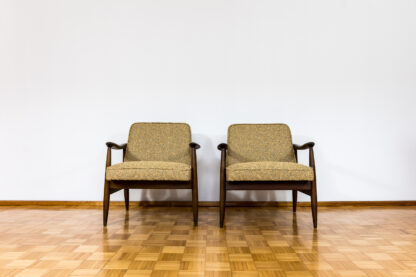Pair Of Mid Century Modern Gfm 87 Armchairs By Juliusz Kędziorek, in KVADRAT, 1960s - Image 2