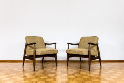 Pair Of Mid Century Modern Gfm 87 Armchairs By Juliusz Kędziorek, in KVADRAT, 1960s - Image 3
