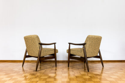 Pair Of Mid Century Modern Gfm 87 Armchairs By Juliusz Kędziorek, in KVADRAT, 1960s - Image 5