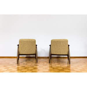 Pair Of Mid Century Modern Gfm 87 Armchairs By Juliusz Kędziorek, in KVADRAT, 1960s