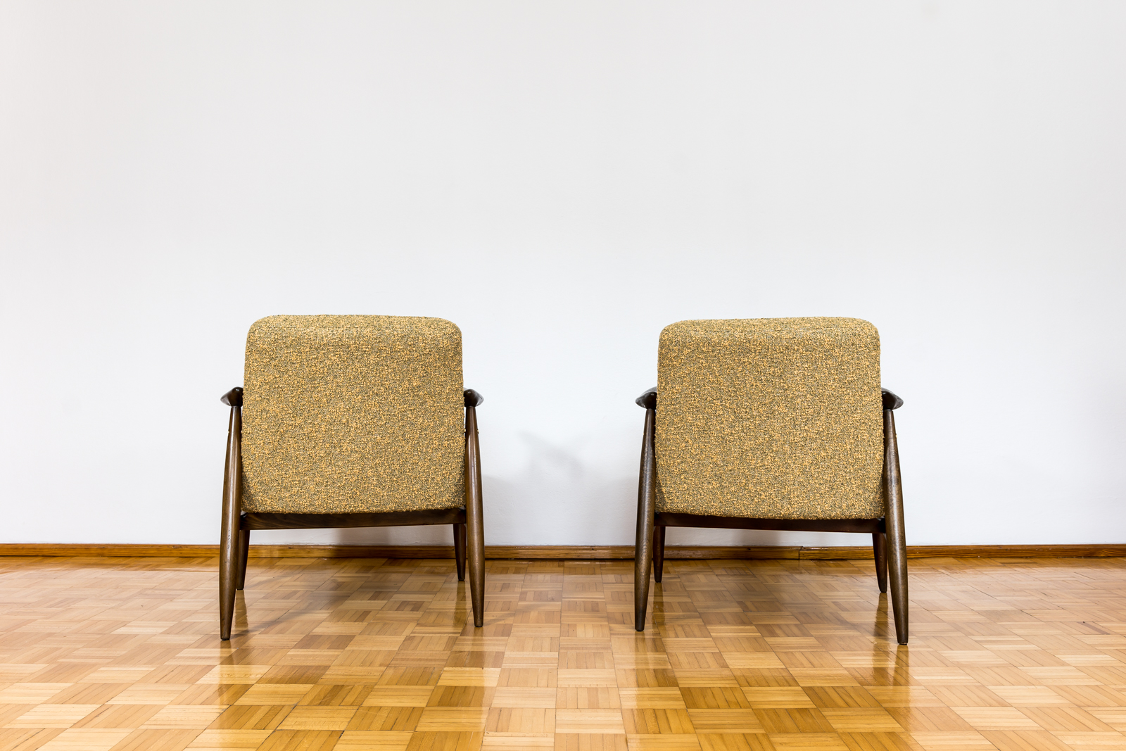 Pair Of Mid Century Modern Gfm 87 Armchairs By Juliusz Kędziorek, in KVADRAT, 1960s