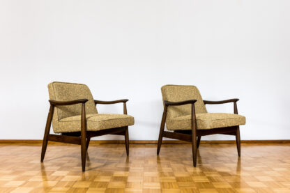 Pair Of Mid Century Modern Gfm 87 Armchairs By Juliusz Kędziorek, in KVADRAT, 1960s - Image 7