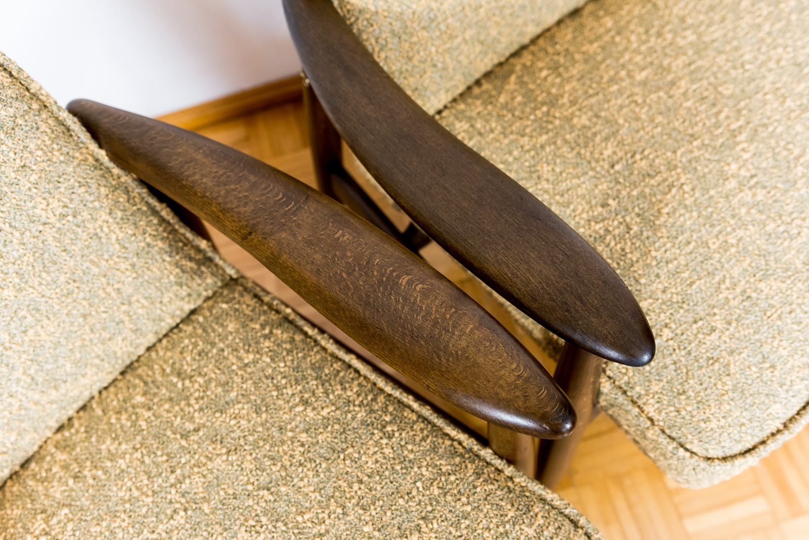Pair Of Mid Century Modern Gfm 87 Armchairs By Juliusz Kędziorek, in KVADRAT, 1960s